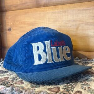 1980 Labatt's Blue Beer Promotional Corduroy Hat